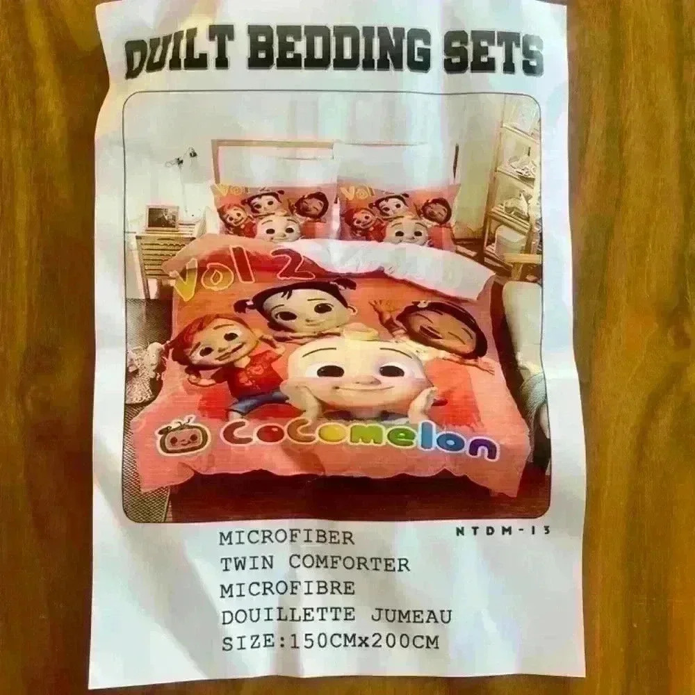 BRAND NEW Cocomelon Twin comforter 3 pieces  set